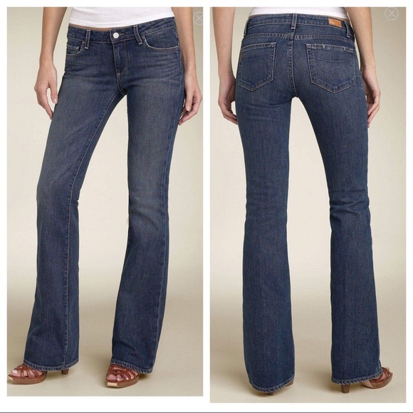 PAIGE Blue Bootcut Hollywood Hills Jeans